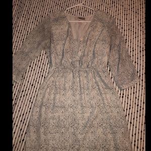 Black and white patterned dress